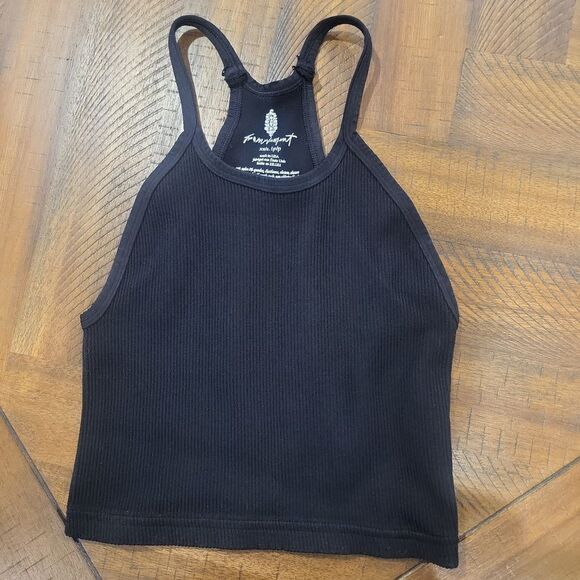 Free People Happiness Runs Black Tank XS/S - Picture 2 of 5